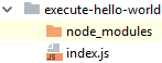 Shows a new node_modules dir has appeared